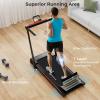 imageGoplus 3in1 Treadmill with Large Desk 25HP Folding Electric Treadmills LED Display Remote Control Blue Tooth Speakers Walking Jogging Machine for HomeOffice UseBlack