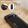 imageGoplus 3in1 Treadmill with Large Desk 25HP Folding Electric Treadmills LED Display Remote Control Blue Tooth Speakers Walking Jogging Machine for HomeOffice UseBlack
