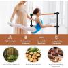 imageGoplus 4FT Portable Ballet Barre 46 Freestanding Adjustable Double Ballet Bar for Stretch Ballet Dance Home Gym School Balance Training Barre for Adults Youth Toddler KidsBlack