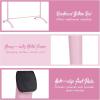 imageGoplus 4FT Portable Ballet Barre 46 Freestanding Adjustable Double Ballet Bar for Stretch Ballet Dance Home Gym School Balance Training Barre for Adults Youth Toddler KidsPink