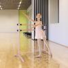 imageGoplus 4FT Portable Ballet Barre 46 Freestanding Adjustable Double Ballet Bar for Stretch Ballet Dance Home Gym School Balance Training Barre for Adults Youth Toddler KidsPink