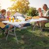 imageGoplus 6ft Folding Table Indoor Outdoor Foldable Plastic Folding Tables HeavyDuty Rectangular Fold Up Table wHandle Portable Utility Card Table for Picnic Party Dining Camping Beach White