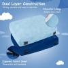 imageGoplus Crash Pad 57quotx57quot 47quotx355quot 475x475ft 4x3ft Sensory Mat with Foam Blocks and Washable Velvet Cover for Kids and Adults Play Therapy Jump Relax47x355 Blue