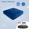 imageGoplus Crash Pad 57quotx57quot 47quotx355quot 475x475ft 4x3ft Sensory Mat with Foam Blocks and Washable Velvet Cover for Kids and Adults Play Therapy Jump Relax57x57 Blue
