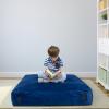 imageGoplus Crash Pad 57quotx57quot 47quotx355quot 475x475ft 4x3ft Sensory Mat with Foam Blocks and Washable Velvet Cover for Kids and Adults Play Therapy Jump Relax57x57 Blue