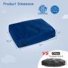 imageGoplus Crash Pad 57quotx57quot 47quotx355quot 475x475ft 4x3ft Sensory Mat with Foam Blocks and Washable Velvet Cover for Kids and Adults Play Therapy Jump Relax47x355 Blue