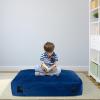 imageGoplus Crash Pad 57quotx57quot 47quotx355quot 475x475ft 4x3ft Sensory Mat with Foam Blocks and Washable Velvet Cover for Kids and Adults Play Therapy Jump Relax47x355 Blue