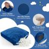 imageGoplus Crash Pad 57quotx57quot 47quotx355quot 475x475ft 4x3ft Sensory Mat with Foam Blocks and Washable Velvet Cover for Kids and Adults Play Therapy Jump Relax57x57 Blue