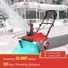 imageGoplus Electric Snow Blower 3190 RPM 20W Corded Snow Thrower w 15 AMP Motor 180 Rotating ampamp 30 FT Throwing Chute Dual LED Lights HDPE WearResistant Wheels Snow Removal for Driveway BlueRed