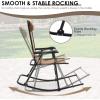 imageGoplus Folding Rocking Chair Zero Gravity Rocking Camping Chair with Pillow ampamp Armrests Folding Lounge Rocker for Outdoor Beach Poolside Yard Garden Indoor