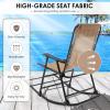 imageGoplus Folding Rocking Chair Zero Gravity Rocking Camping Chair with Pillow ampamp Armrests Folding Lounge Rocker for Outdoor Beach Poolside Yard Garden Indoor