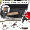 imageGoplus Folding Rocking Chair Zero Gravity Rocking Camping Chair with Pillow ampamp Armrests Folding Lounge Rocker for Outdoor Beach Poolside Yard Garden Indoor