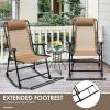 imageGoplus Folding Rocking Chair Zero Gravity Rocking Camping Chair with Pillow ampamp Armrests Folding Lounge Rocker for Outdoor Beach Poolside Yard Garden Indoor