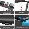 imageGoplus Folding Treadmill Compact Superfit Treadmill with APP Control Blue Tooth Speaker 12 Preset Programs LED Display and Device Holder Walking Running Machine for Home OfficeNavy