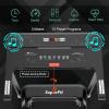 imageGoplus Folding Treadmill Compact Superfit Treadmill with APP Control Blue Tooth Speaker 12 Preset Programs LED Display and Device Holder Walking Running Machine for Home OfficeBlackSilver