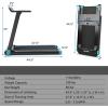 imageGoplus Folding Treadmill Compact Superfit Treadmill with APP Control Blue Tooth Speaker 12 Preset Programs LED Display and Device Holder Walking Running Machine for Home OfficeNavy