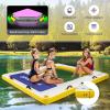 imageGoplus Inflatable Floating Dock 8FT x 8FT x 65 Inch Thick Swim Dock Platform wMesh Swim Area NonSlip Pad Portable Bag Portable Bag Water Mat Raft for Lake Beach River Pool