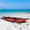 imageGoplus Inflatable Kayak 2Person Kayak Set for Adults with 507 LBS Weight Capacity 2 Aluminium Oars EVA Padded Seat 2 Fins Hand Pump Carry Bag Repair Kit Portable Touring KayaksRed