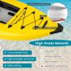 imageGoplus Inflatable Kayak 2Person Kayak Set for Adults with 507 LBS Weight Capacity 2 Aluminium Oars EVA Padded Seat 2 Fins Hand Pump Carry Bag Repair Kit Portable Touring KayaksYellow