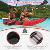 imageGoplus Inflatable Kayak 2Person Kayak Set for Adults with 507 LBS Weight Capacity 2 Aluminium Oars EVA Padded Seat 2 Fins Hand Pump Carry Bag Repair Kit Portable Touring KayaksRed