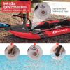 imageGoplus Inflatable Kayak 2Person Kayak Set for Adults with 507 LBS Weight Capacity 2 Aluminium Oars EVA Padded Seat 2 Fins Hand Pump Carry Bag Repair Kit Portable Touring KayaksRed