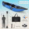 imageGoplus Inflatable Kayak 2Person Kayak Set for Adults with 507 LBS Weight Capacity 2 Aluminium Oars EVA Padded Seat 2 Fins Hand Pump Carry Bag Repair Kit Portable Touring KayaksBlue