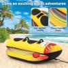 imageGoplus Inflatable Towable Tubes for Boating 1213 Rider Hot Dog Tube for Boat to Pull Water Sports Banana Boat with EVAPadded Seats for Towing Rider12 Riders