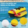 imageGoplus Inflatable Towable Tubes for Boating 1213 Rider Hot Dog Tube for Boat to Pull Water Sports Banana Boat with EVAPadded Seats for Towing Rider12 Riders