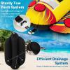 imageGoplus Inflatable Towable Tubes for Boating 1213 Rider Hot Dog Tube for Boat to Pull Water Sports Banana Boat with EVAPadded Seats for Towing Rider12 Riders