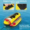 imageGoplus Inflatable Towable Tubes for Boating 1213 Rider Hot Dog Tube for Boat to Pull Water Sports Banana Boat with EVAPadded Seats for Towing Rider12 Riders