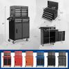 imageGoplus Rolling Tool Chest 5Drawer Tool Box Organizer wLockable Wheels ampamp Sliding Drawers ampamp Detachable Top ampamp Adjustable Shelf Tool Storage Cabinet for Garage WorkshopGrayGray
