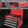 imageGoplus Rolling Tool Chest 5Drawer Tool Box Organizer wLockable Wheels ampamp Sliding Drawers ampamp Detachable Top ampamp Adjustable Shelf Tool Storage Cabinet for Garage WorkshopGrayRedblack