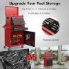 imageGoplus Rolling Tool Chest 5Drawer Tool Box Organizer wLockable Wheels ampamp Sliding Drawers ampamp Detachable Top ampamp Adjustable Shelf Tool Storage Cabinet for Garage WorkshopGrayRedblack