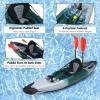imageGoplus SitonTop Fishing Kayaks for Adults 97 FT One Person Recreational Touring Kayak WAluminum Paddle 4 Fishing Rod Holders Padded Seat Lightweight Kayak for Lake River Ocean
