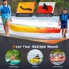 imageGoplus SitonTop Kayak 102ft Portable Recreational Kayak WDetachable Aluminum Paddle Backrest Bungee Storage 0ne Person Touring Drifting Fishing Kayaks Boat for Adults Lake River Sea