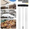 imageGoplus Snow Roof Rake 4820FT Extendable Aluminum Snow Removal Tool w 25inch Wide Blade ampamp 5Section Easy Snapon Tubes Ideal for Clearing Trucks Trailers RV and Rooftops