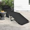 imageGoplus Tanning Chair Folding Adjustable Patio Lounge Chair with Face Hole Removable Pillow 330LBS Carry Strap Outdoor Sunbathing Chair Lightweight Portable Beach Lounge Chair 1 BeigeBlack