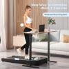 imageGoplus Under Desk Treadmill Electric Treadmill Walking Pad with Touchable LED Display and Wireless Remote Control Builtin 3 Workout Modes and 12 Programs Running Jogging for Home Office