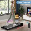imageGoplus Under Desk Treadmill Electric Treadmill Walking Pad with Touchable LED Display and Wireless Remote Control Builtin 3 Workout Modes and 12 Programs Running Jogging for Home Office