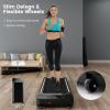 imageGoplus Under Desk Treadmill Electric Treadmill Walking Pad with Touchable LED Display and Wireless Remote Control Builtin 3 Workout Modes and 12 Programs Running Jogging for Home Office