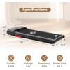 imageGoplus Walking Pad 25HP 340LBS Capacity Under Desk Treadmill with Remote Control APPEnabled and LED Display Portable Treadmills for Home Small Office Installation Free
