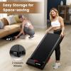 imageGoplus Walking Pad 25HP 340LBS Capacity Under Desk Treadmill with Remote Control APPEnabled and LED Display Portable Treadmills for Home Small Office Installation Free