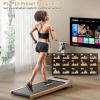 imageGoplus Walking Pad Wooden Under Desk Treadmill for Home and Office Portable Walking Pad Treadmill Under Desk with Remote Control 15 Preset Programs LED Display InstallationFree
