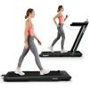 imageGoplus 1100W Folding Treadmill Electric Motorized Power Fitness Running Machine wSupportDark Green