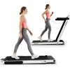 imageGoplus 1100W Folding Treadmill Electric Motorized Power Fitness Running Machine wSupportWhite