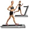 imageGoplus 2 in 1 Folding Treadmill 225HP Electric Under Desk Treadmill WLED Display Blue Tooth Speaker APP ampamp Remote Control Phone Holder Walking Running Machine for Home Office GymSliver