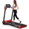 imageGoplus 225HP Electric Folding Treadmill InstallationFree Design with 8Stage Damping System Large LED Touch Display and Blue Tooth Speaker Compact Running Machine Superfit Treadmill for Home UseRed