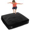 imageGoplus Crash Pad 57quotx57quot 47quotx355quot 475x475ft 4x3ft Sensory Mat with Foam Blocks and Washable Velvet Cover for Kids and Adults Play Therapy Jump Relax57x57 Black