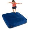 imageGoplus Crash Pad 57quotx57quot 47quotx355quot 475x475ft 4x3ft Sensory Mat with Foam Blocks and Washable Velvet Cover for Kids and Adults Play Therapy Jump Relax57x57 Blue
