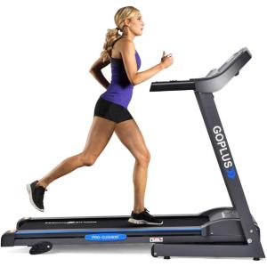 imageGoplus 1100W Folding Treadmill Electric Motorized Power Fitness Running Machine wSupportClassic